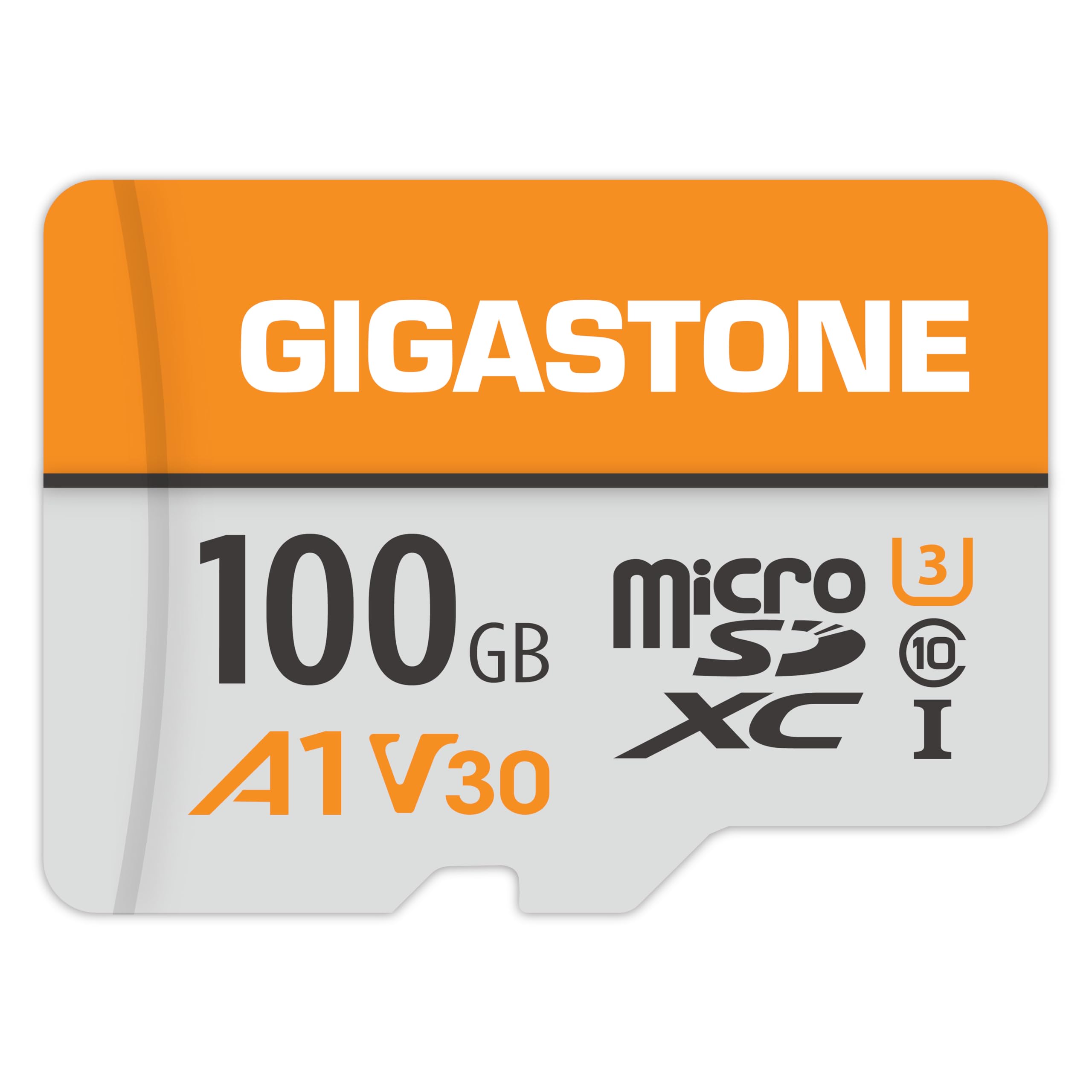 GIGASTONE 100GB Micro SD Card A1 V30, 4K Video Recording, Compatible with Security Camera, Dash Cam, Drone, 100MB/s MicroSDXC Memory Card UHS-I V30 Class 10, with Adapter-image-16