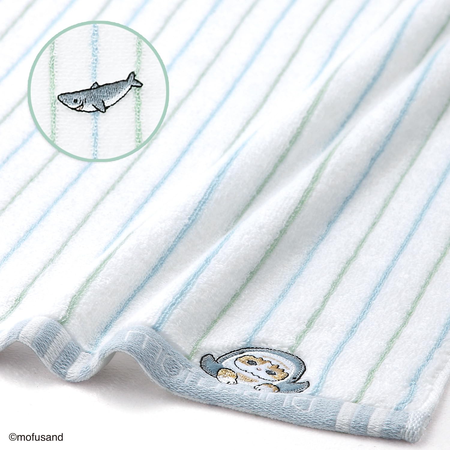 Amazon｜タオル美術館(Towel Museum) mofusand ストライプ タオル