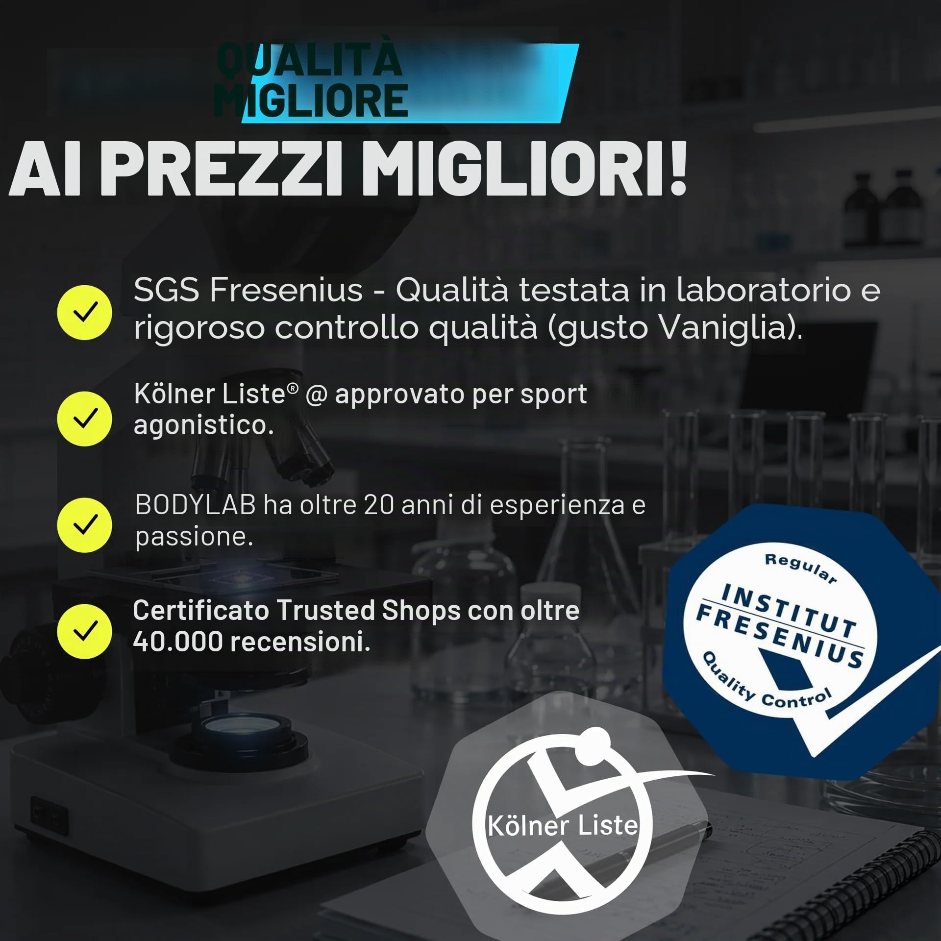 Bodylab24 Whey Protein Powder Doppio cioccolato 2kg, proteine per muscoli più forti, whey può promuovere la costruzione dei muscoli, con 80% di proteine, senza aspartamee