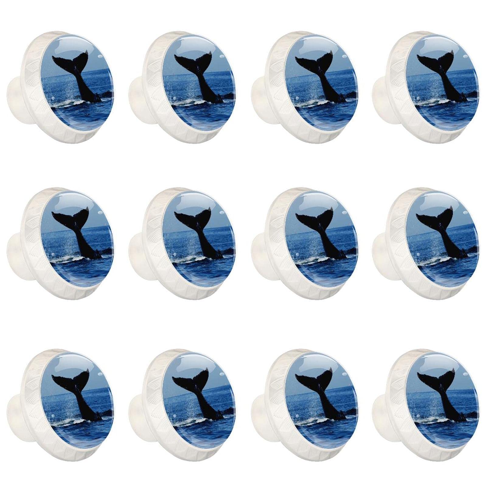 Boutons de meubles ronds au motif pastèque coloré en lot de 12 pièces