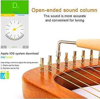 Amazon.co.jp: リラハープ 21弦楽器 ハープ リラ ライアーハープ 木製