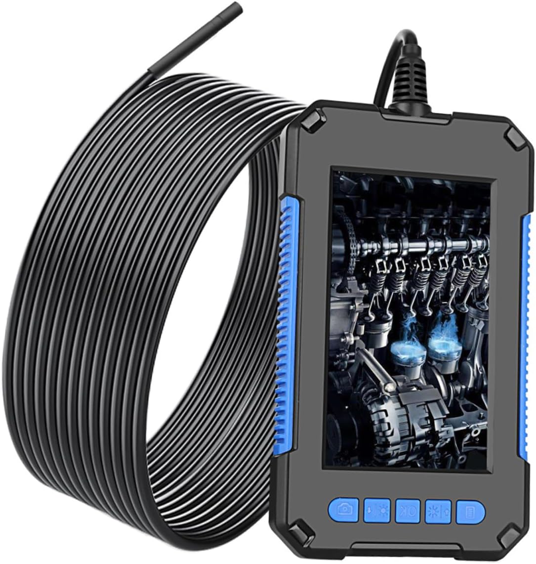 1 Set Digital Borescope Handheld Inspection Tool with High Capacity Battery for Industrial Use and Pipeline Detection