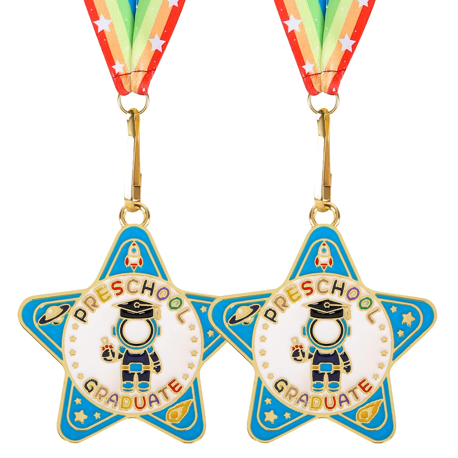 Kindergarten Graduation Medal for Kids Preschool Pre-k Graduation Award Medals with Neck Ribbon for School Student Graduation Party Gifts Favors(Metal