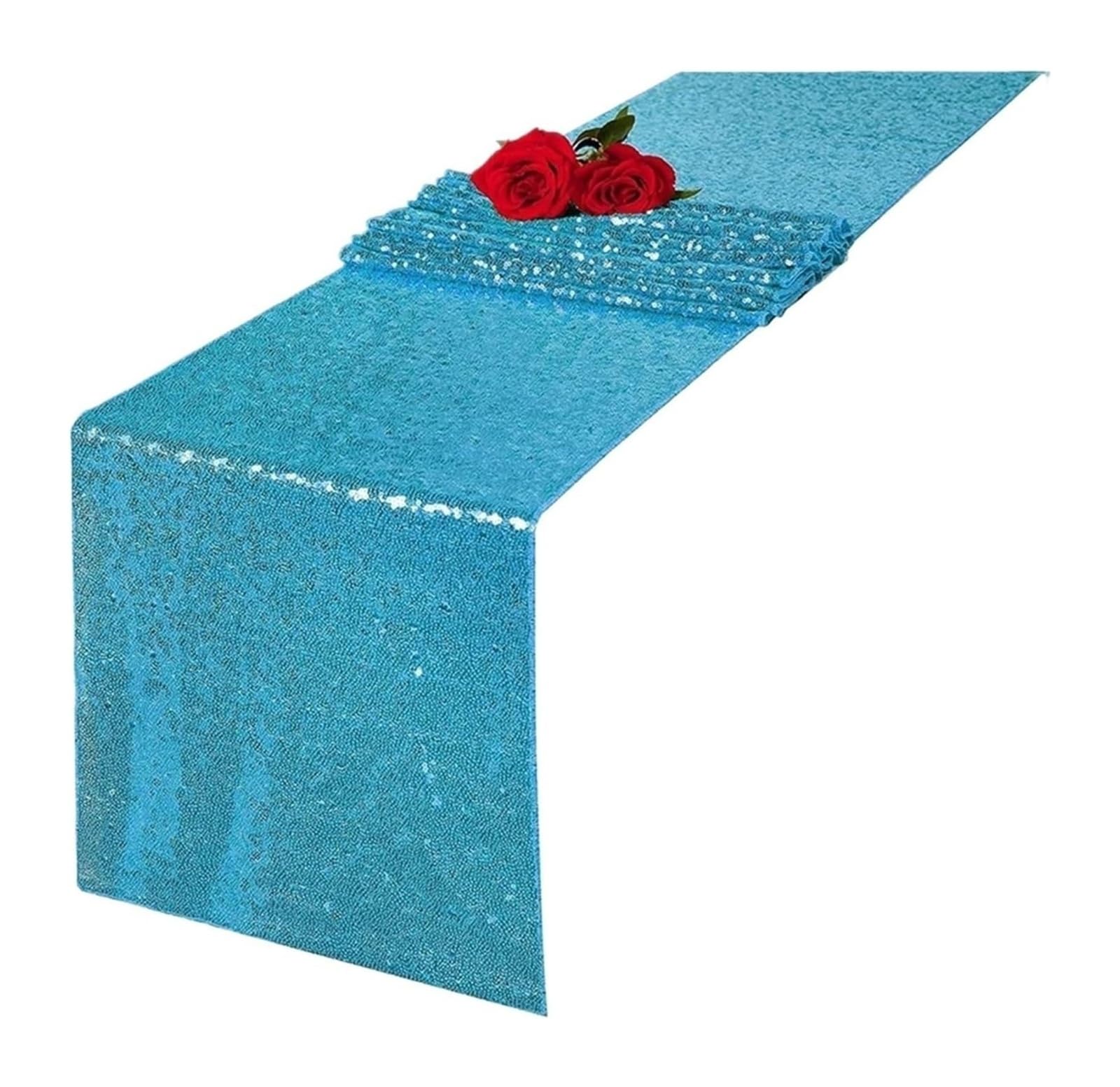 PZOFERLIN Table flag Multicolor Sequin Table Runner 30X180-275cm Wedding Party Decoration(Color 3,30X275cm)