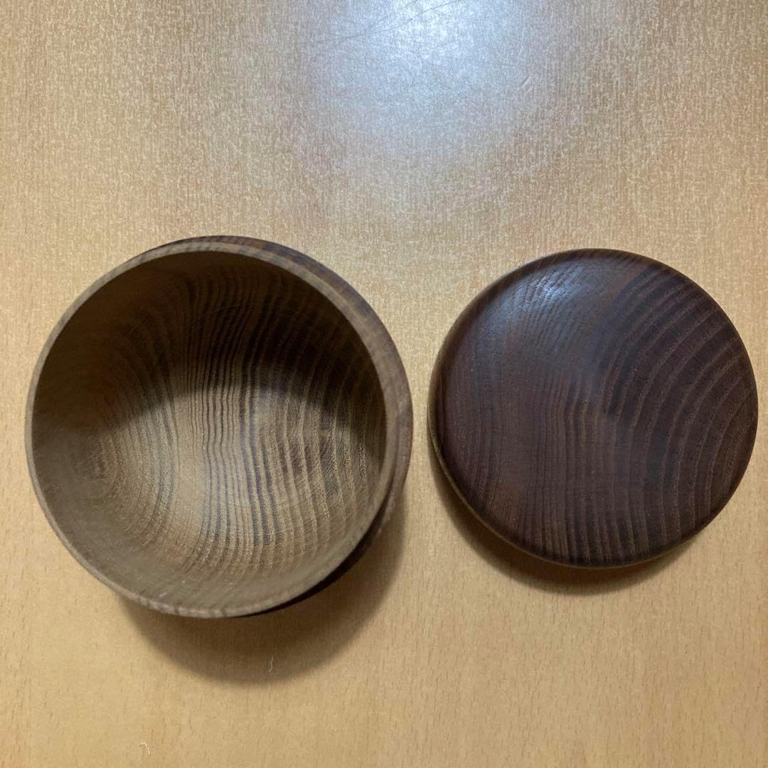 瀬戸焼 三代 山口錠鉄作 染付 肩衝茶入 三玄院長谷川大真師書付箱