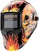 TOOLIOM Welding Helmet Auto Darkening Solar Powered with Adjustable Shade Range 4/9-13 for TIG MIG ARC Welder Hood Welder Mask