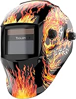 Vista 12 de TOOLIOM - Casco de soldadura con oscurecimiento automático, funciona con energía solar, con rango de sombra ajustable 4/9-13 para capucha