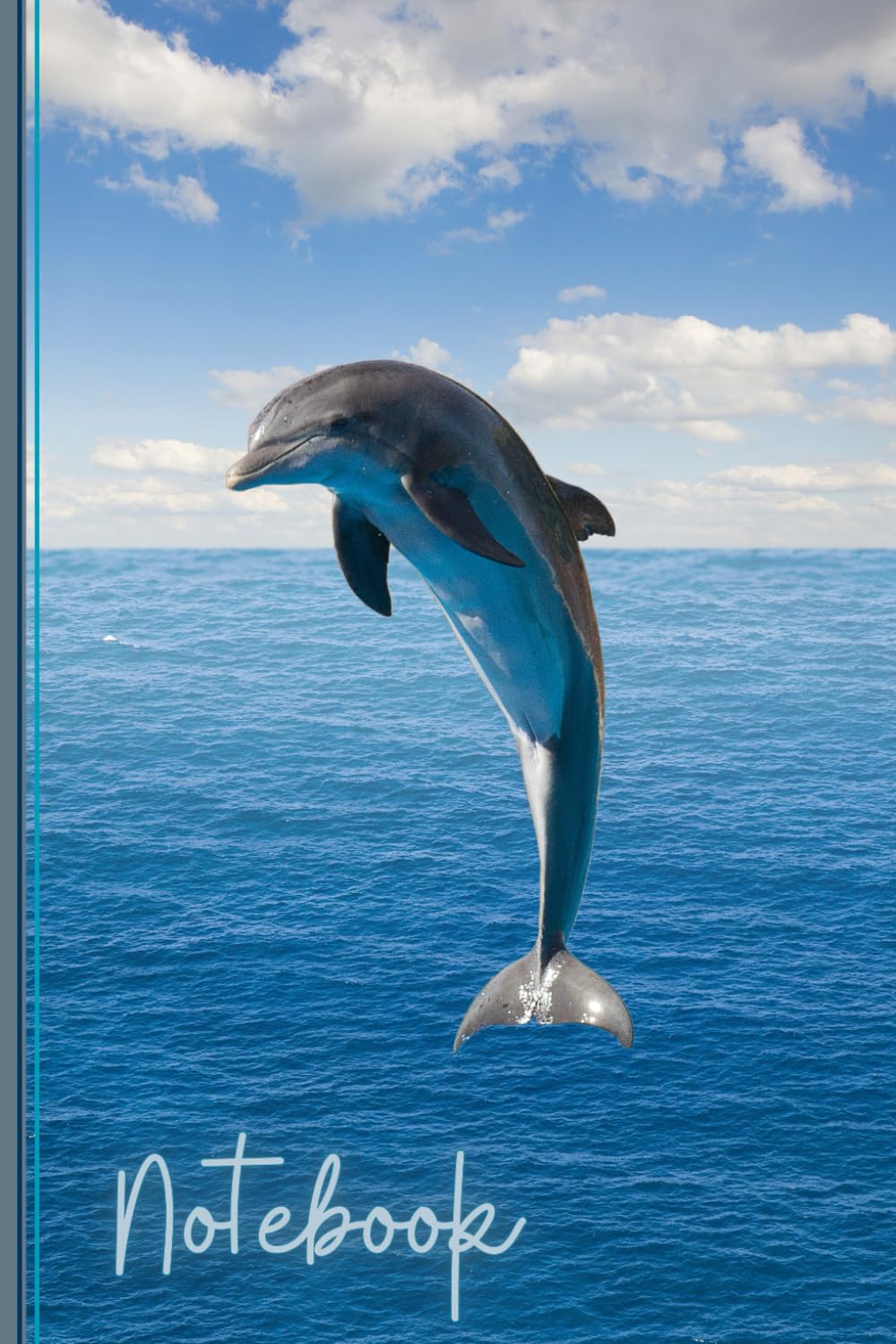 Notebook 8x10 Dolphin Notebook - Ruled Pages - 5x8 - Premium: (Grey Edition) Fun Notebook 96 Ruled/lined Pages (5x8 Inches / 12.7x20.3cm / Junior Legal Pad / Nearly... Fun Notebooks
