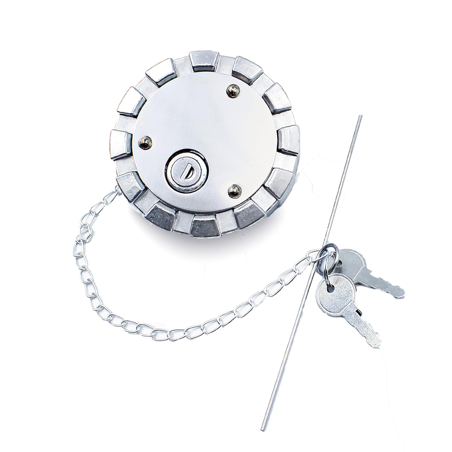 Aluminum Locking Diesel Fuel Cap 3 1/2" Course Thread 5.5 TPI Vented