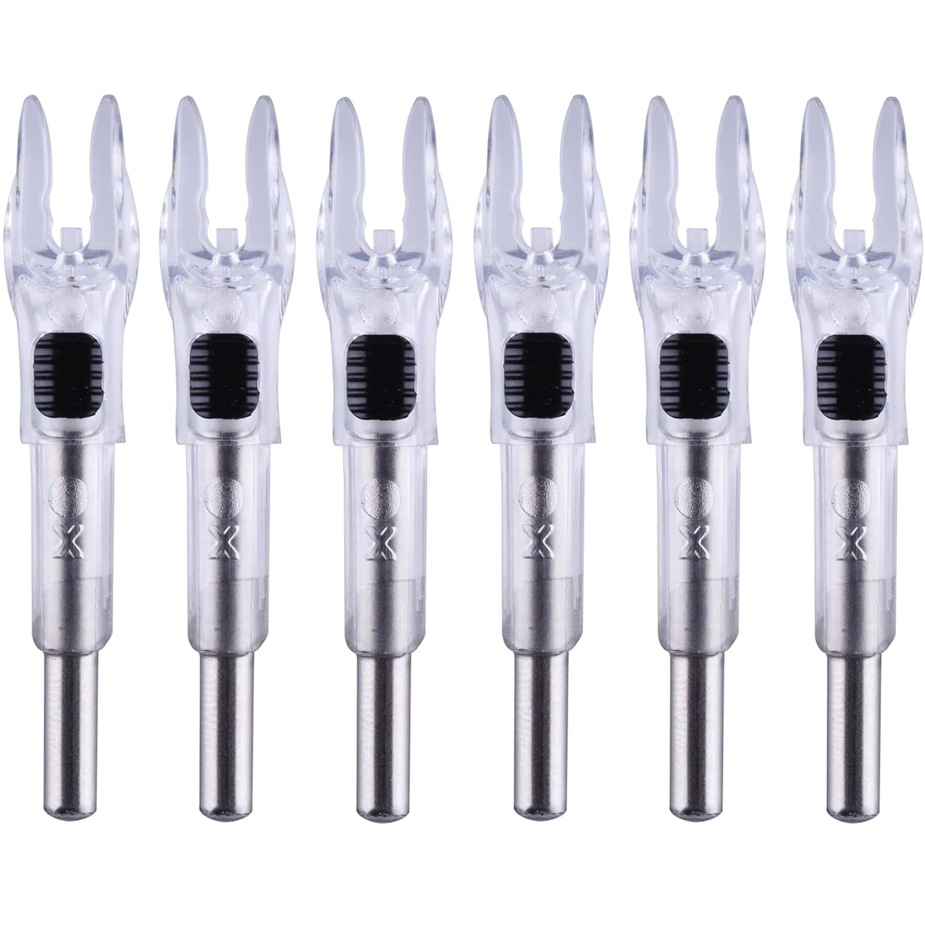 Lot de 6 encoches lumineuses pour flèches avec diamètre intérieur .204 .233 .244 .246 avec douilles H, S, GT haute visibilité DEEPOWER LED flèches, interrupteur marche/arrêt inclus