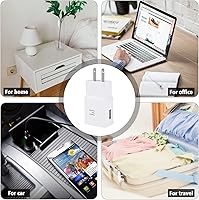 Vista 6 de Cargador USB C, Cargador Rápido Samsung con Cable USB Tipo C de 2m para Samsung Galaxy S8/S9/S10/S10 Plus/S10E/S20/S20 Plus/S21/S21 Ultra/S22/S22