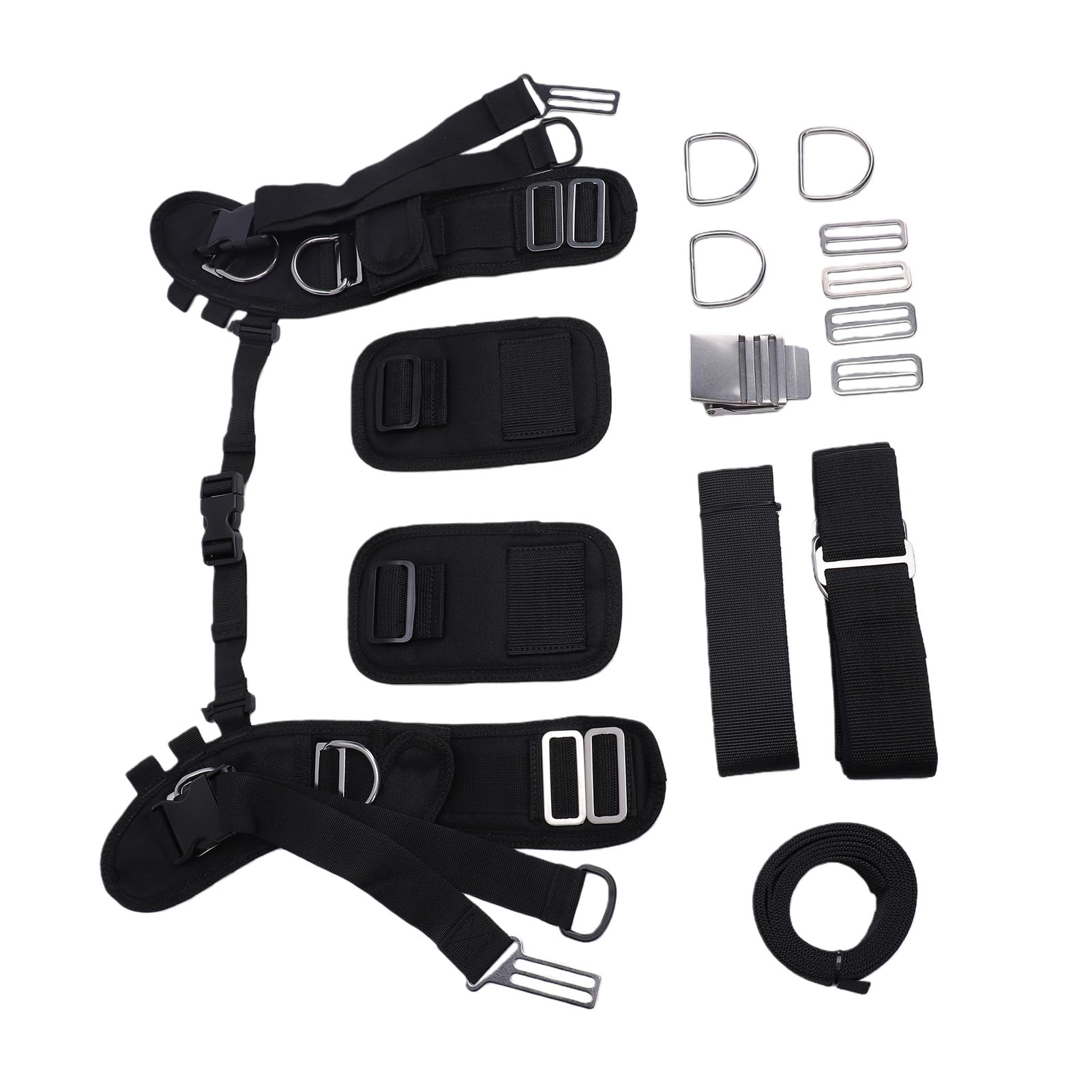 Equipo de Buceo con Placa Trasera y Arnés, Correas Ajustables para Buceo