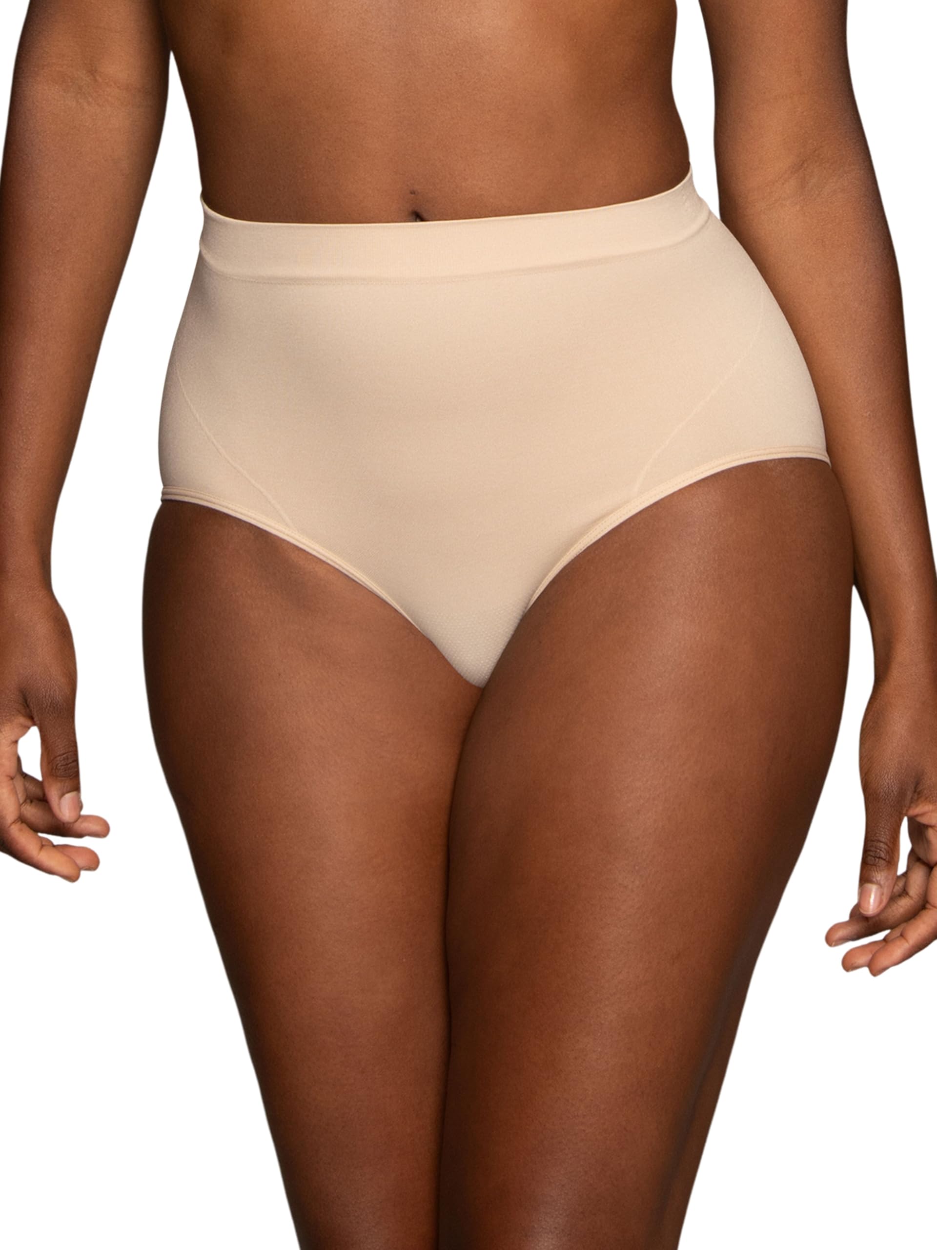 Vanity Fair Damen Glättender Komfort Hebebühne Hinten Slip, Nahtlos – Beige, 7