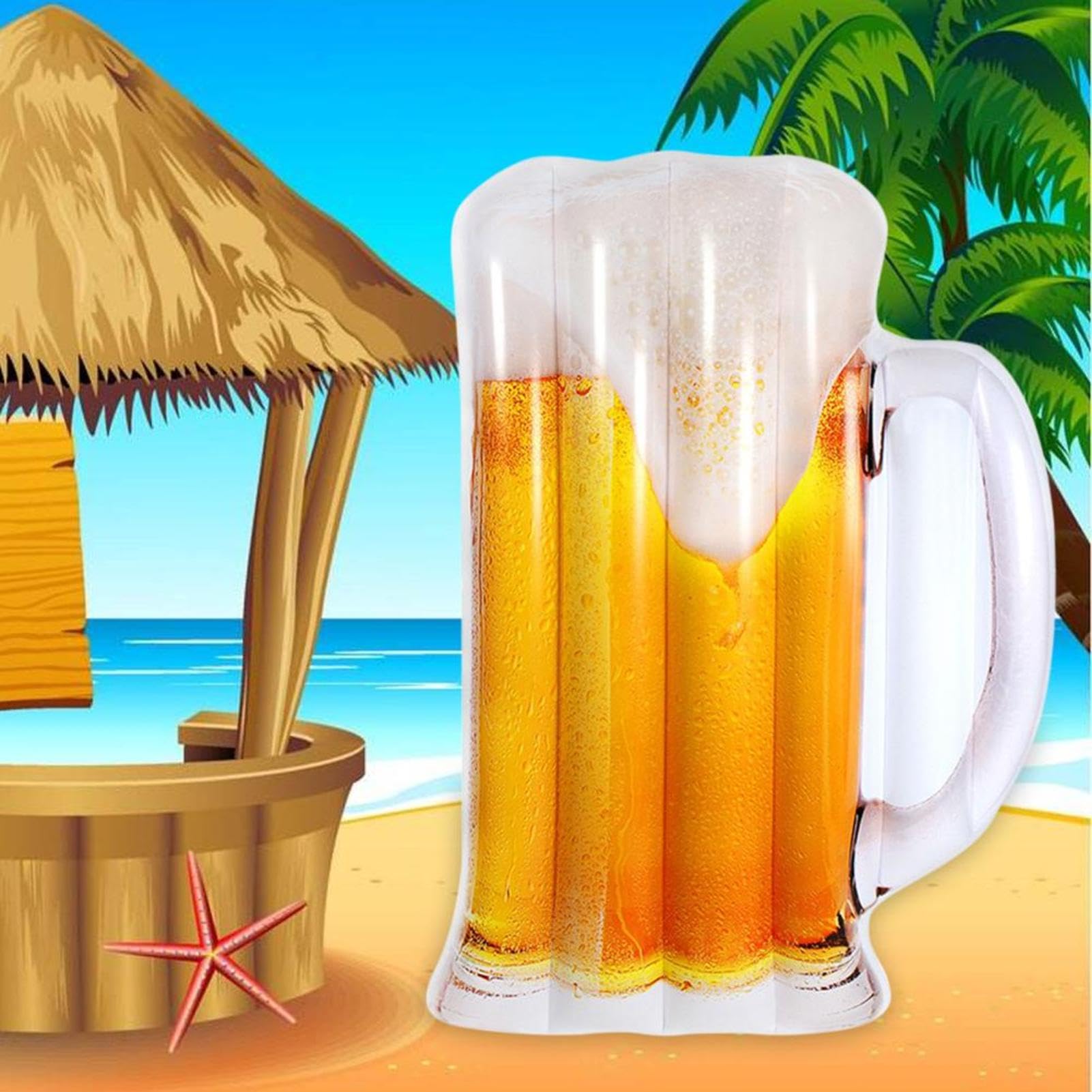 Lit flottant pour la piscine – Hamac d'eau en forme de bière, chaise de