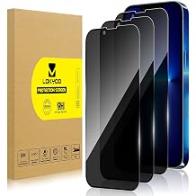 3 Pack Privacy Screen Protector for iPhone 13 Pro Max [Anti-Spy Tempered Glass], Ultra HD, Anti-Scratch, Bubble-Free, Easy Install 9H Protective Glass for Samsung iPhone 13 Pro Max
