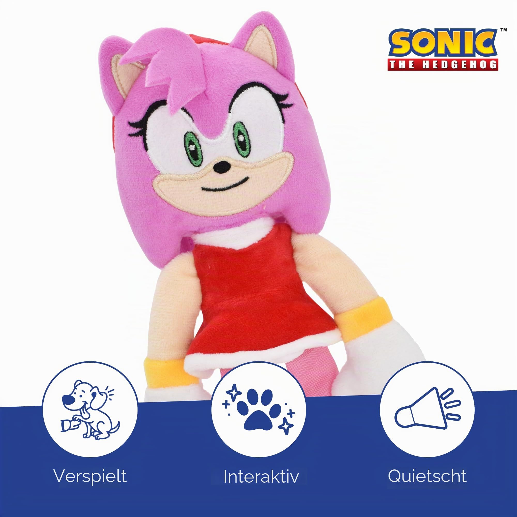 Multipet Sonic Amy Rose Plüsch-Hundespielzeug