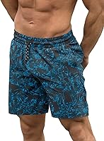 COOFANDY Men's 2-in-1 Swim Trunks with Compression Liner - Quick Dry 5" Board Shorts for Beach & Surf