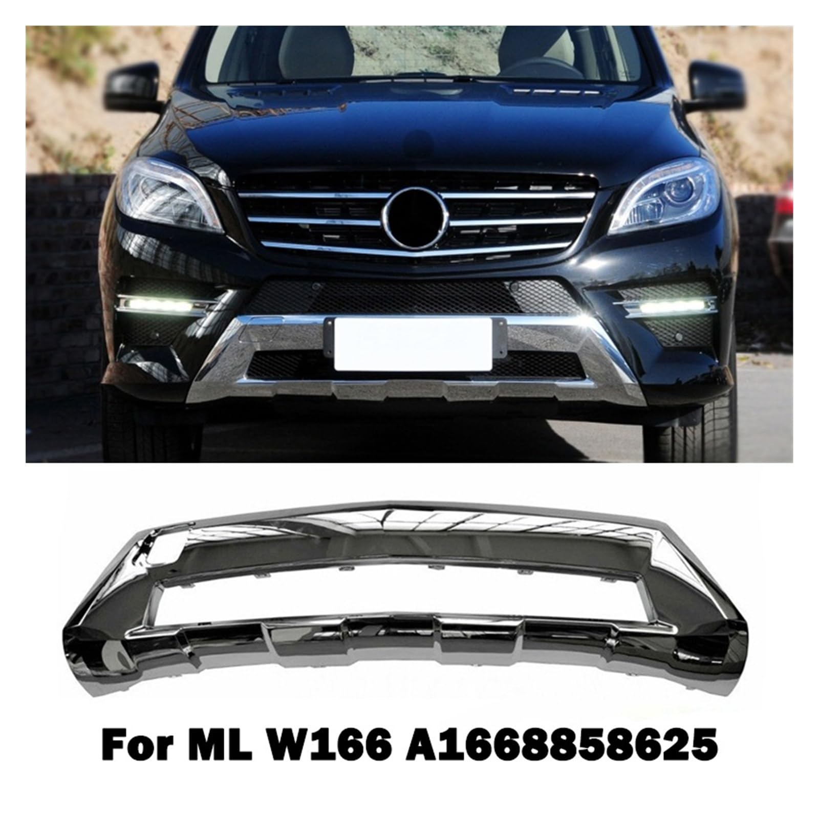Amazon.com: Front Bumper Lip Chrome Plating Chromium Chromed Trim