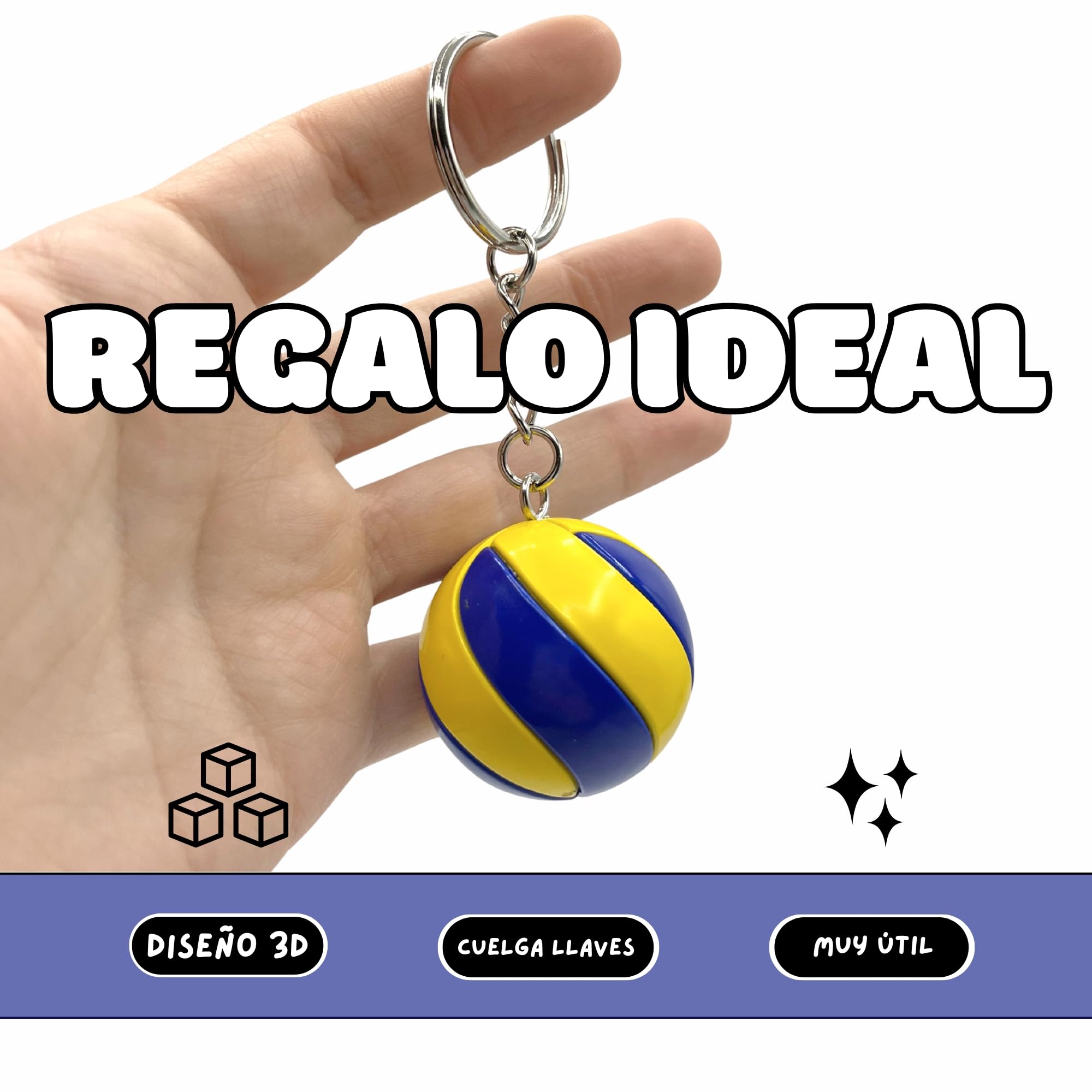 Llavero Voleibol, Llavero pelota Volley, KeyChain Volley, 1 Unidad - imagen 3