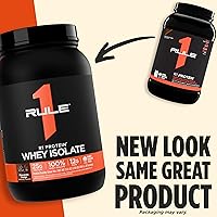 Vista 4 de Rule 1 R1 Proteína aislada de suero con 0.88 oz de proteína y 0.21 oz de BCAA exclusivamente de fuentes aisladas e hidrolizadas