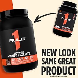 Rule 1 R1 Protein Whey Isolate - with 25g Protein & 6g BCAA Exclusively from Isolated & Hydrolyzed Sources for Workout Recovery (1 Pound*, Vanilla Creme)