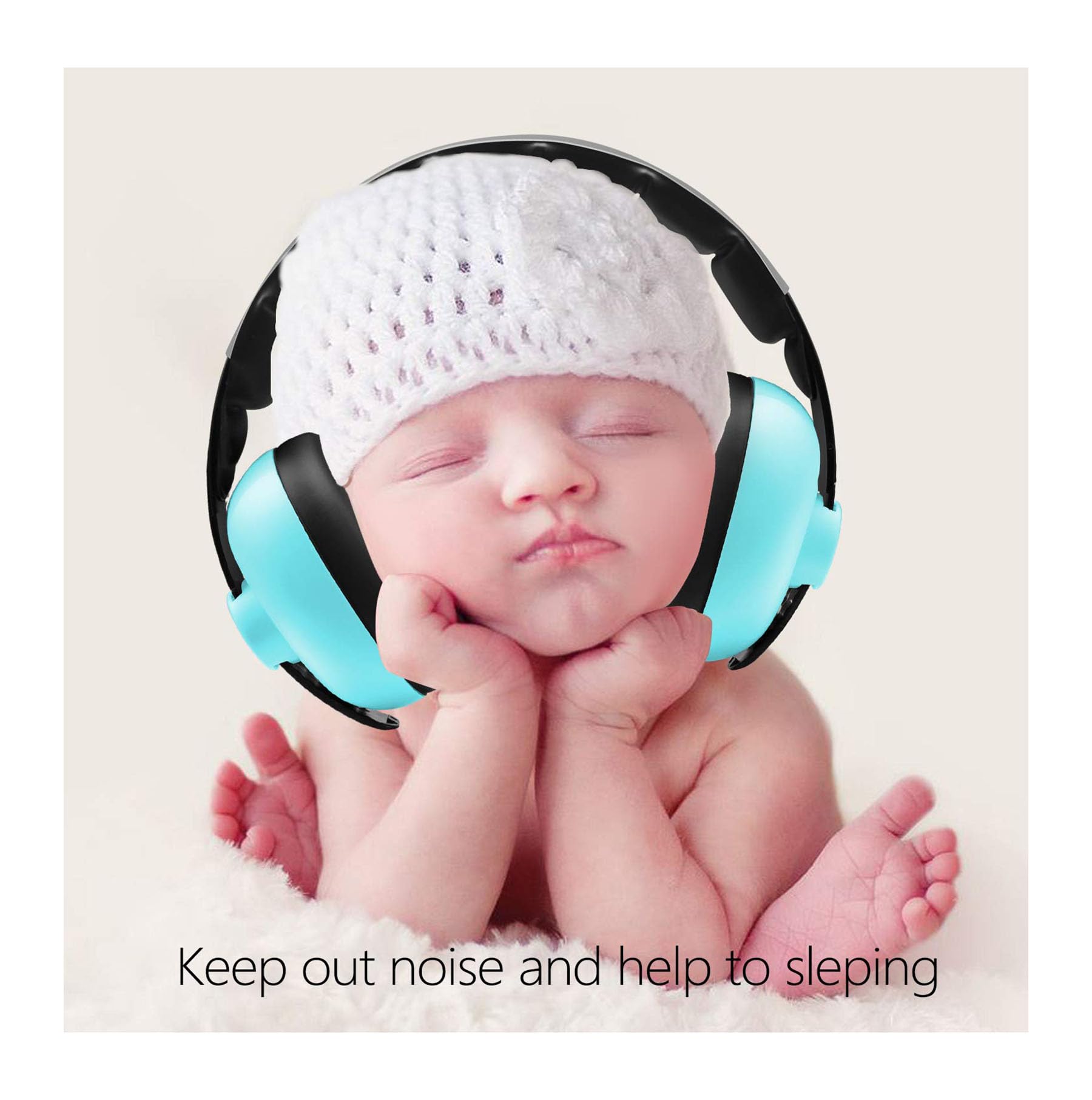 Baby Noise Cancelling Headphones - Kids Ear Muffs for Airplane, Travel, Sleep, Loud Environments - Infant & Toddler Ear Protection, Comfortable Noise Reduction Ear Muffs (MINT) 1