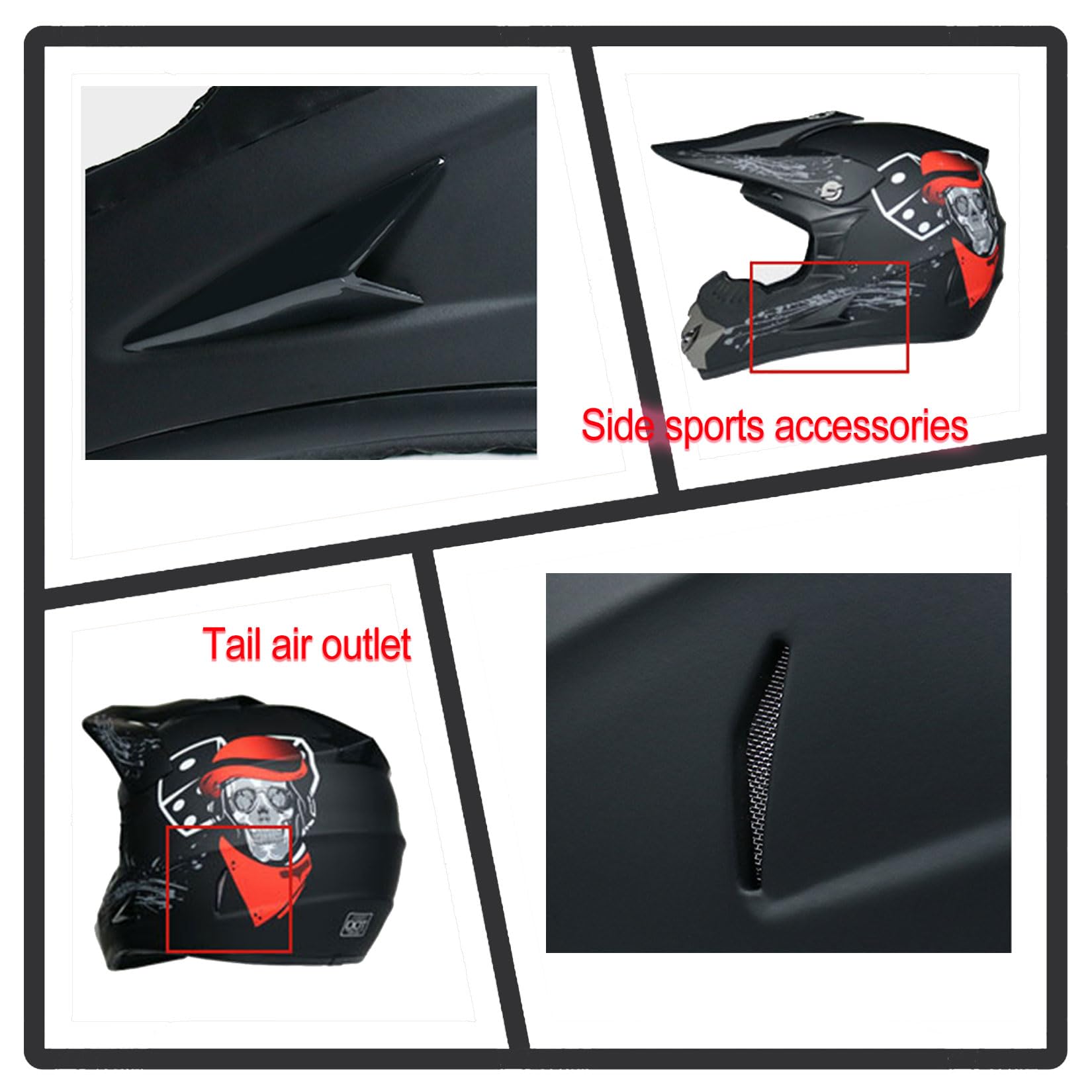 Casco Motocross con Visiera ECE Casco Cross Integrale Downhill Offroad Uomo Donna Casco da Moto Ciclomotori Caschi per Enduro ATV Dirt Bike con Guanti Occhiali Maschera,Purple-L/56~57cm