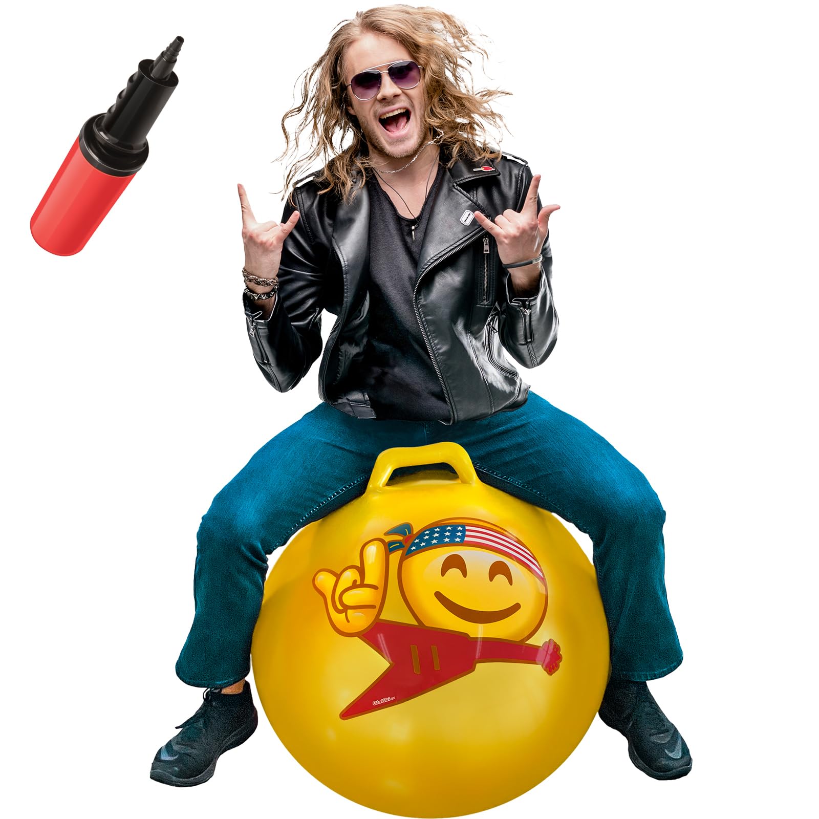 WALIKI ホッパーボール 大人用 | ヒッピーホップ | ジャンプホッピングボール | バウンシーボール | フィールドデイ (29インチ/75cm)