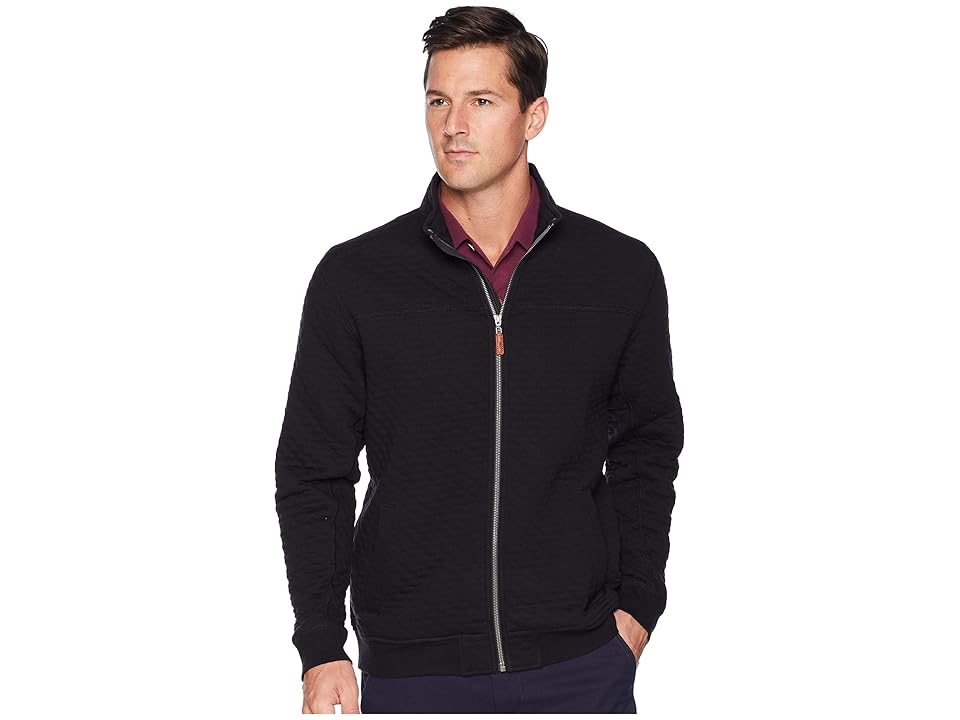 

Tommy Bahama Quilt Trip Zip Jacket (Black) Men's Coat
