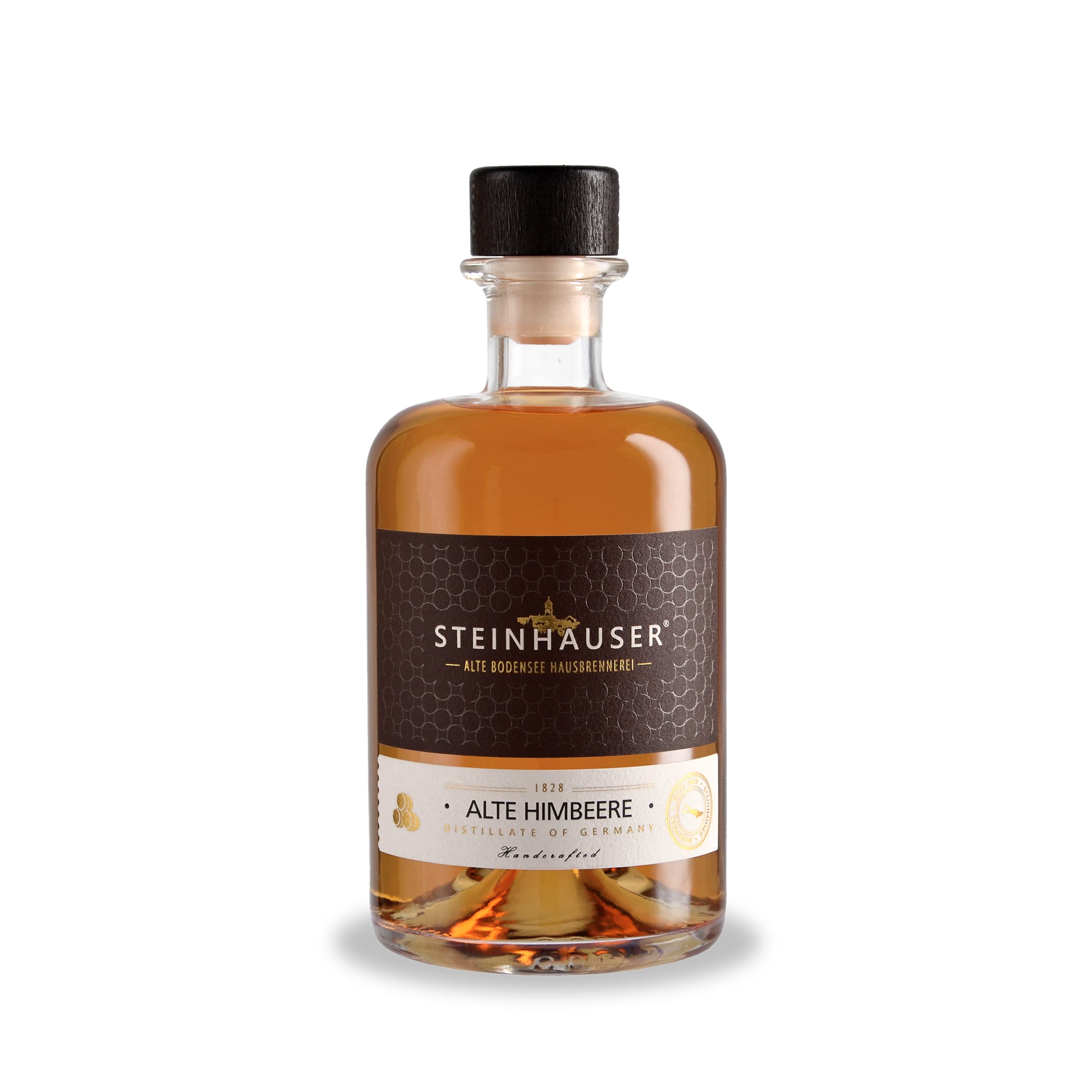 Steinhauser Alte Himbeere 500ml 40% vol. | im Portweinfass gereifter Bodensee Himbeergeist | Rarität vom Bodensee