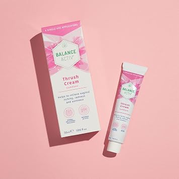 Balance Activ Thrush Cream, Internal & External Use, 5 Applicators, 2 Pack | Works naturally to relieve symptoms & prevent recurrence; 5 single-use applicators; Fragrance & paraben free; 30ml, pack of 2