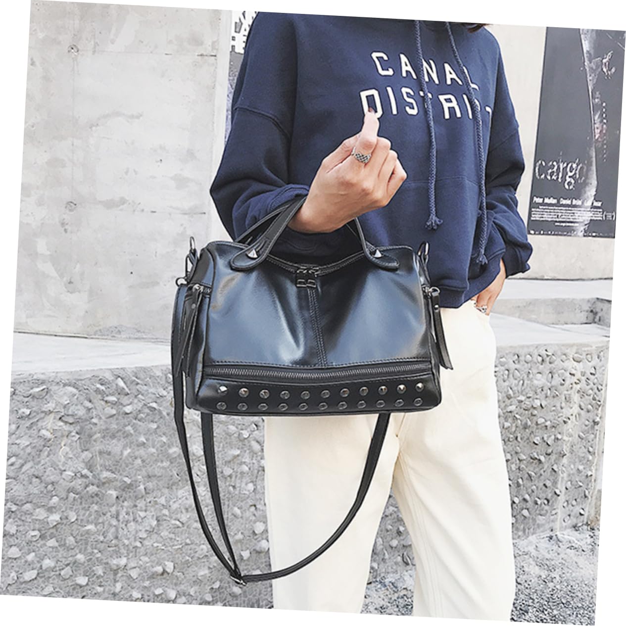 Bandolera Bolso De Hombro Para Mujer Bolso Bolsa De Almacenamiento De Las Mujeres Bolso De Mano Bolsos De Mano Para Mujer Cartera Bolsos De Hombro Para Mujer Black