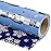 WRAPAHOLIC Reversible Nutcracker Christmas Wrapping Paper - Mini Roll - 17 Inch x 33 Feet - Foil Blue Snowflakes and Nutcracker Wrapping Paper for Christmas Holiday, Party Celebration