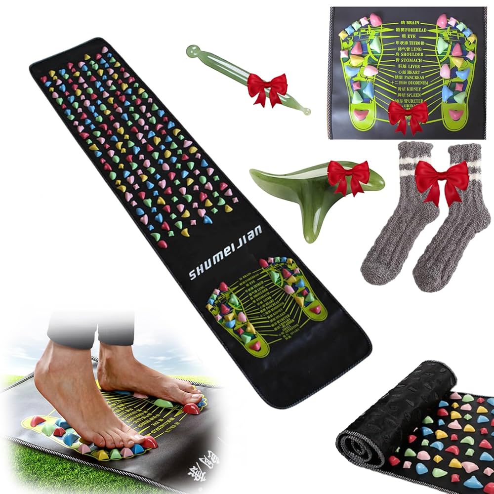 WUPKL Shumeijian Feet Mat,Foot Massage Stone Mat,Acupressure