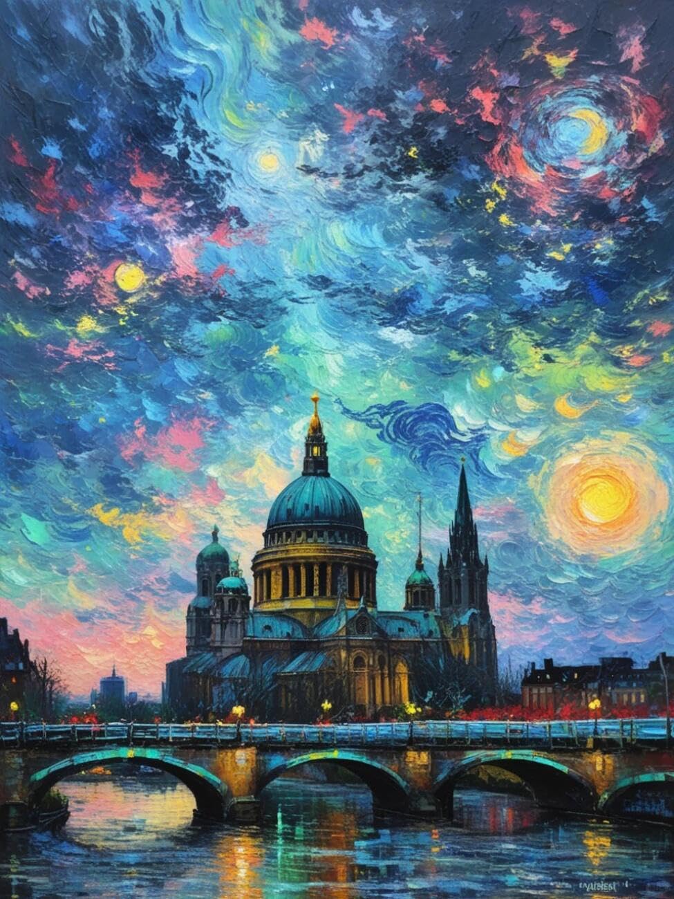 Henypt Cross Stitch Kits Famous Buildings Landscape DIY Needlepoint Set for Beginners The Elderly with Accessories Home & Leisure/Gifts 14CT 40x50cm