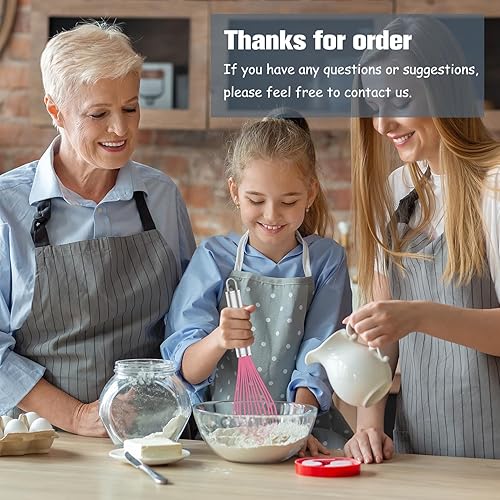 Miniatura 43 de Juego de batidores de acero inoxidable 304, batidor de metal inoxidable apto para lavavajillas, batidores profesionales de alambre de globo