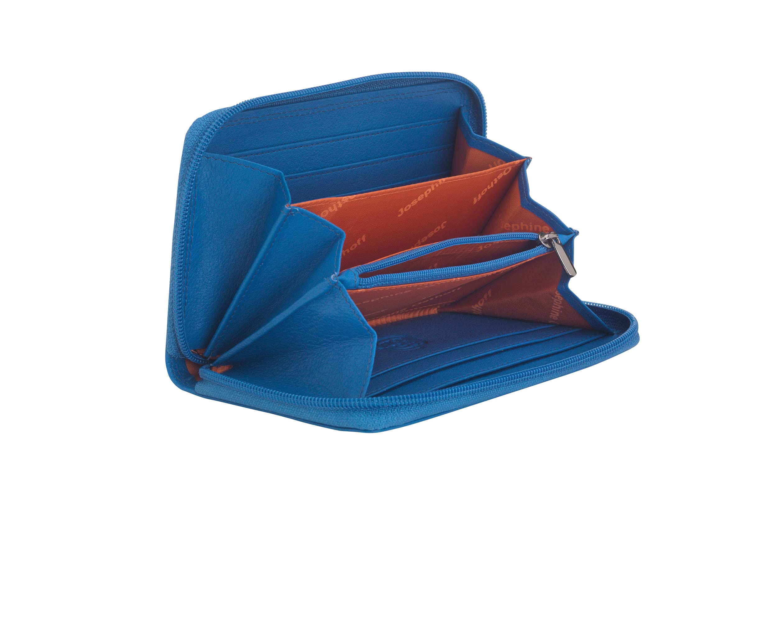 Nürnberg portfel z prawdziwej skóry z ochroną RFID, Royal, 15,5 x 9,5 x 2,5 cm, Portmonetka na monety
