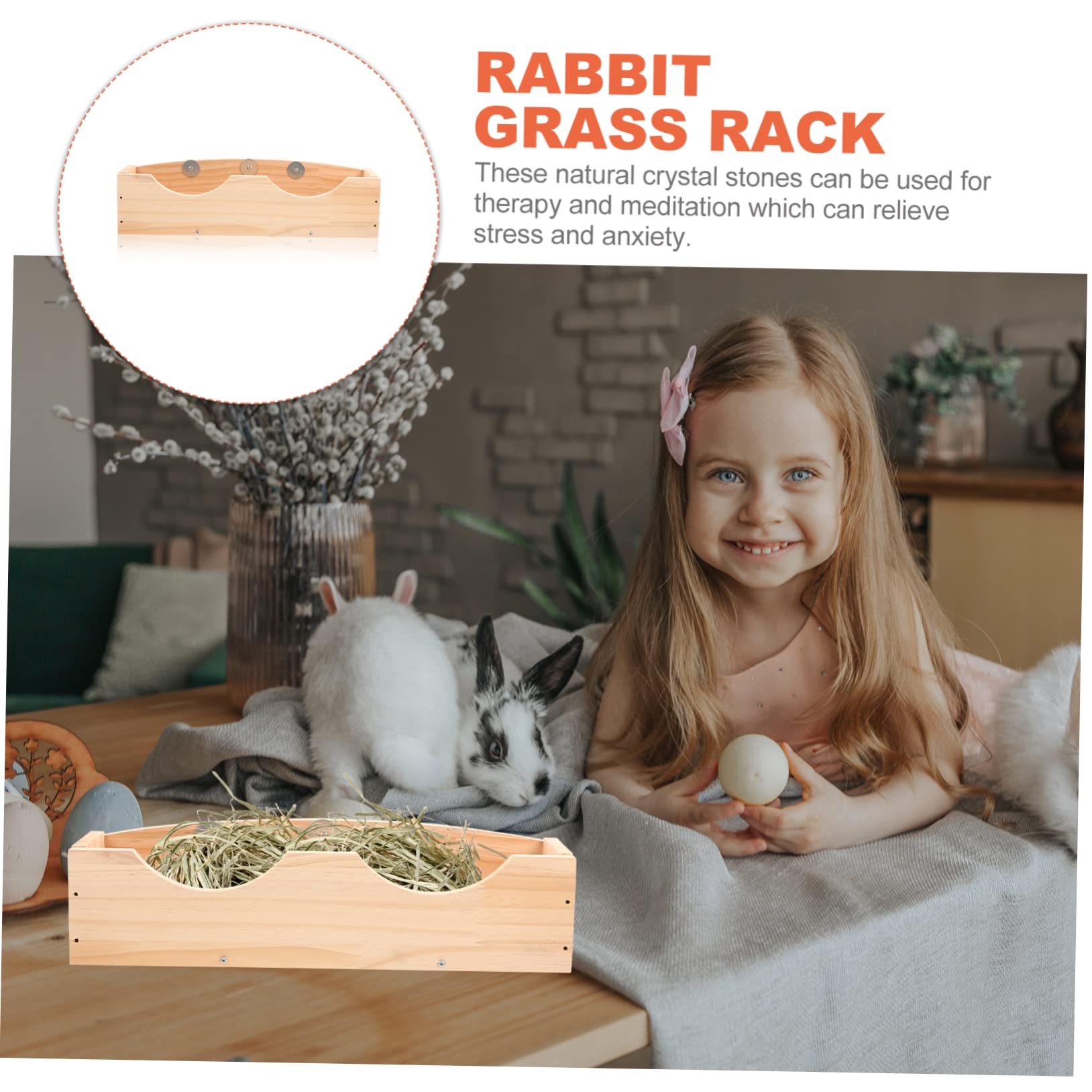 FOMIYES Mangiatoia Per Conigli Alimentatore Per Mangiatoia Per Cavia Criceti e Chinchilla Facile Installare e Resistente Per