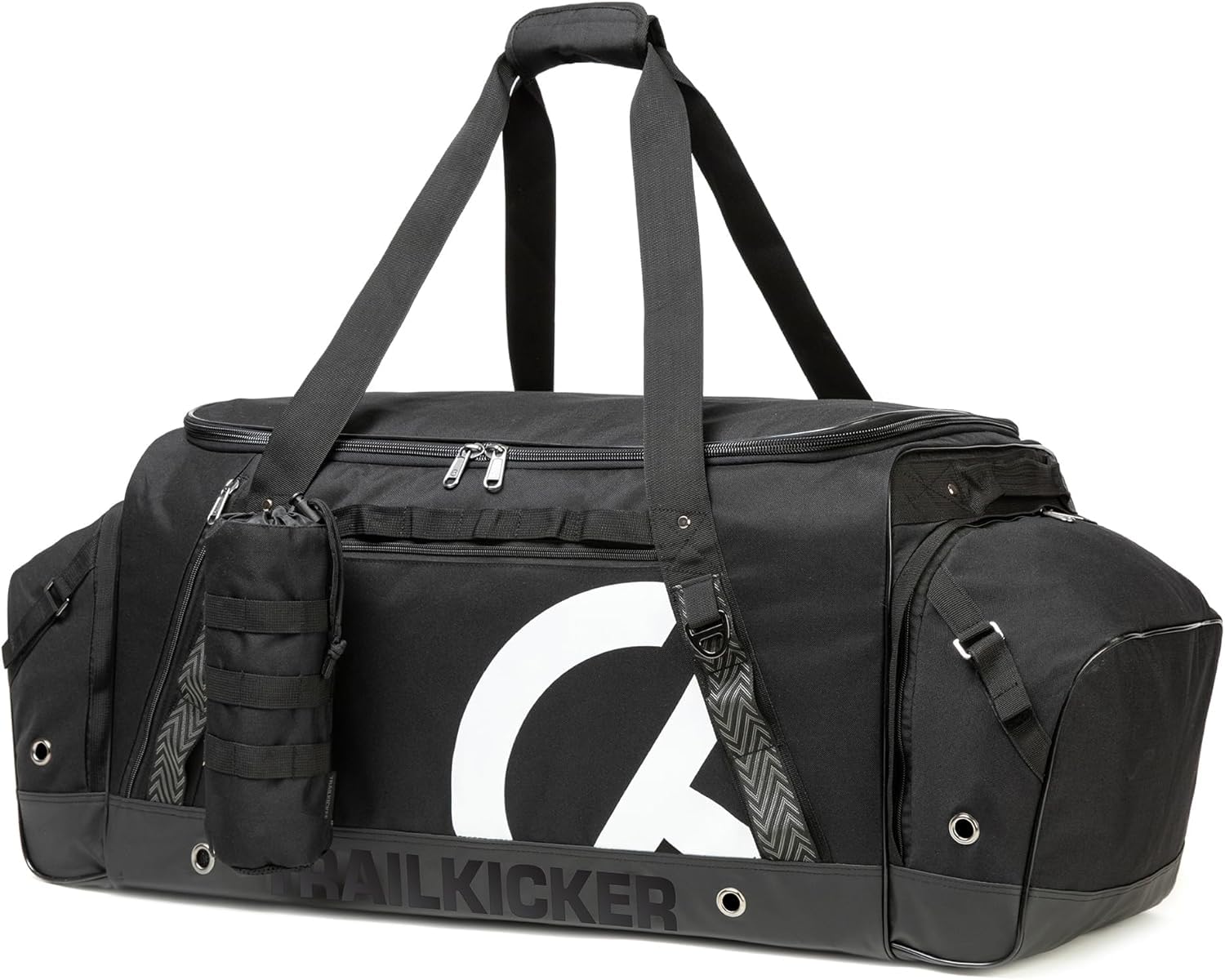 TRAILKICKER Borsa da hockey, zaino extra large per tutte le attrezzature da hockey su prato o hockey, due supporti per bastoni e scomparto separato per tacchetti, colore: nero