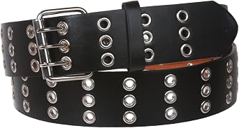 Beltiscool Three Row Grommets Fashion Jean Belt