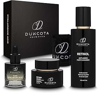 Premium Anti-Aging Skincare Gift Set , Retinol Cleanser, Hya