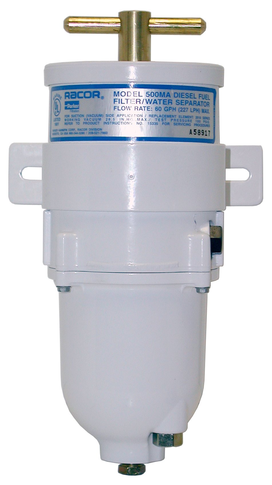 Racor Marine 500MAM2 Turbine Filter and Water Seperator Assembly