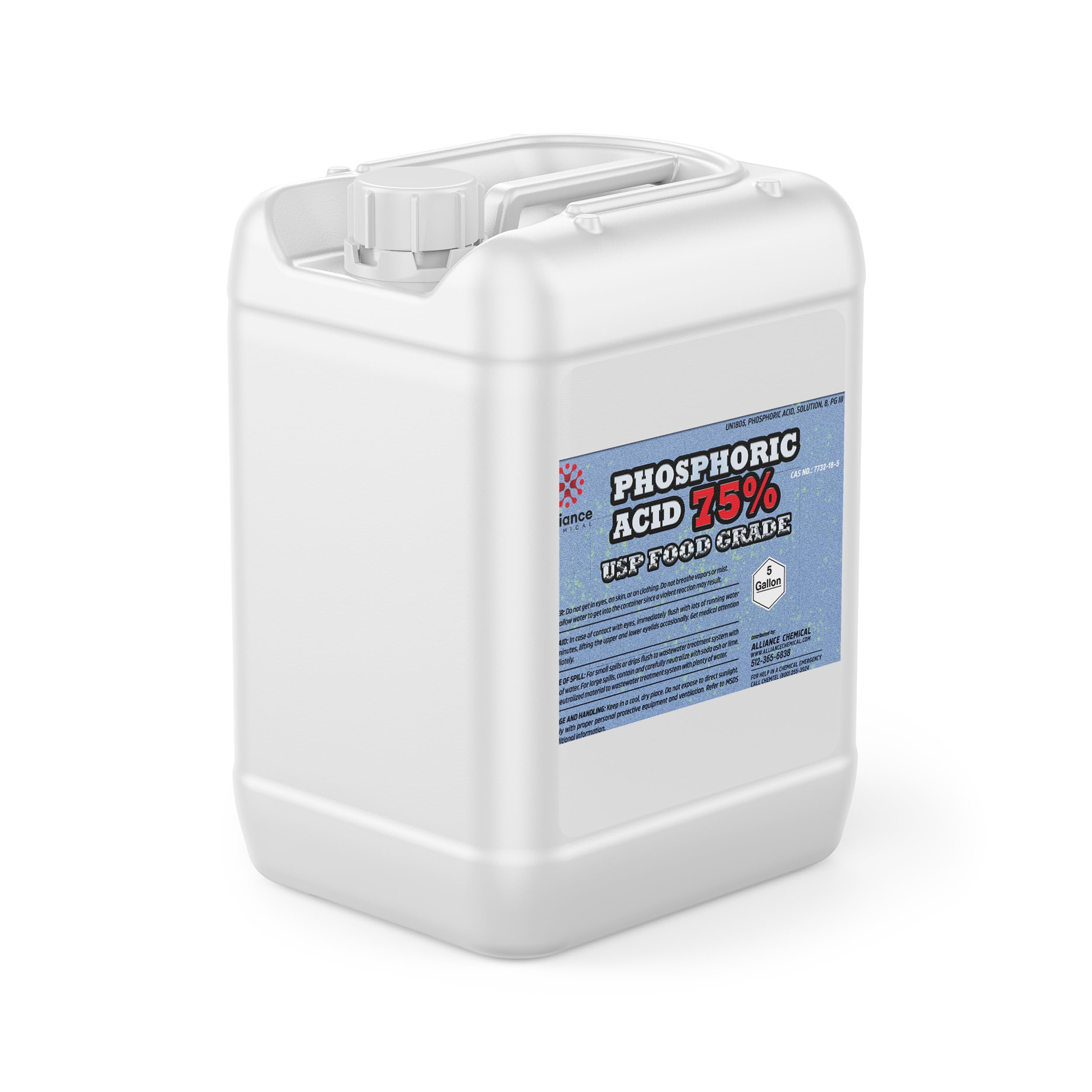 Phosphoric Acid 75% USP Food Grade - 5 Gallon Pail