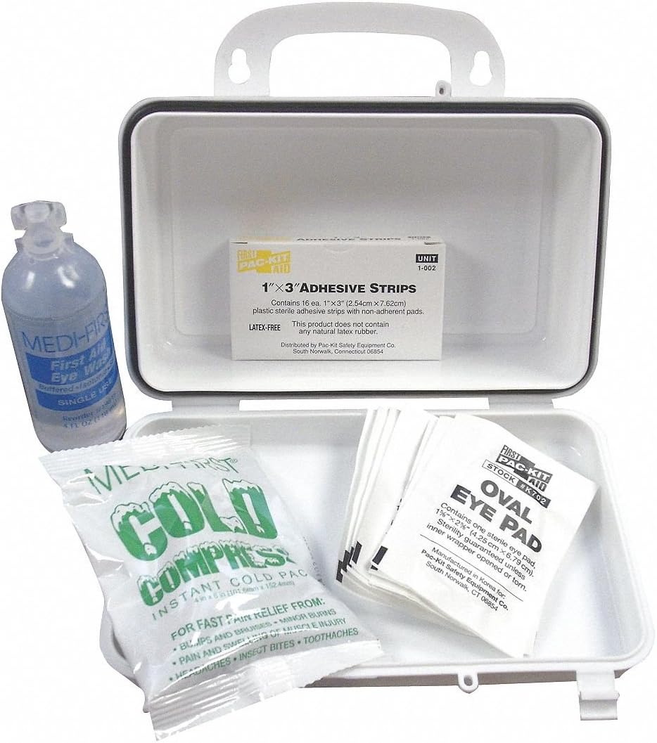 First Aid Kit, Bulk, White, 27 Pcs