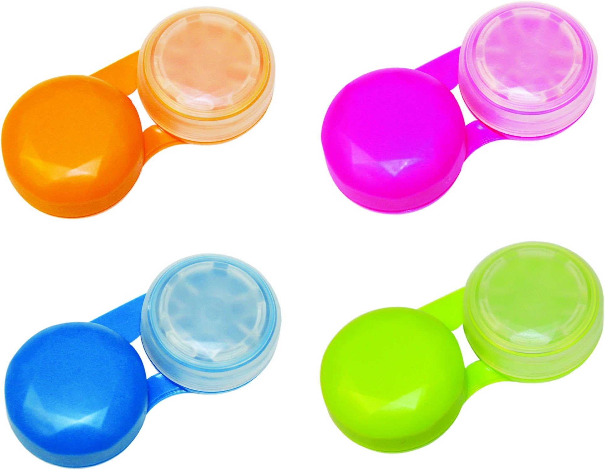 Eye See Spring Contact Lens Case, 4 Pack