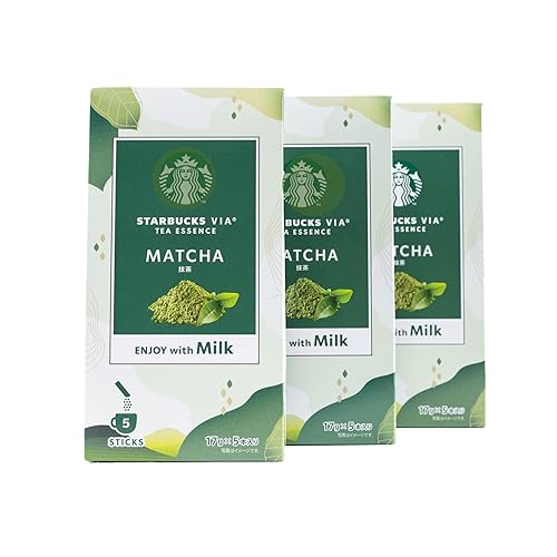 STAR-BUCKS VIA Tea Essence - Polvo de té verde con sabor a esencia de té, edición limitada japonesa, calidad premium, matcha orgánico y hojicha,