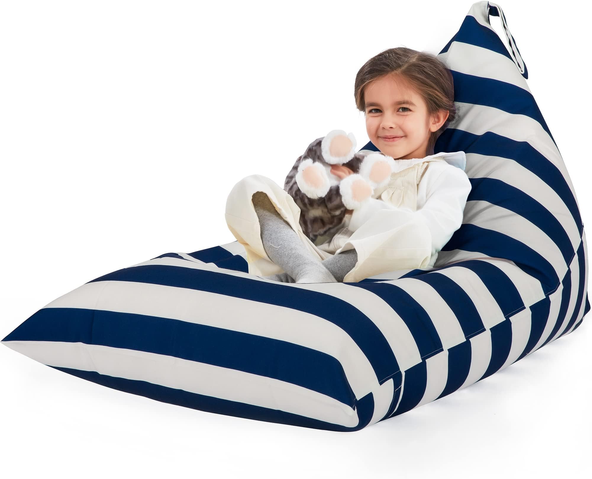 Pouf Trasparente Per Giocattoli Di Peluche | Copridivano Organizer In PVC Biodegradabile 85x70x85 Cm