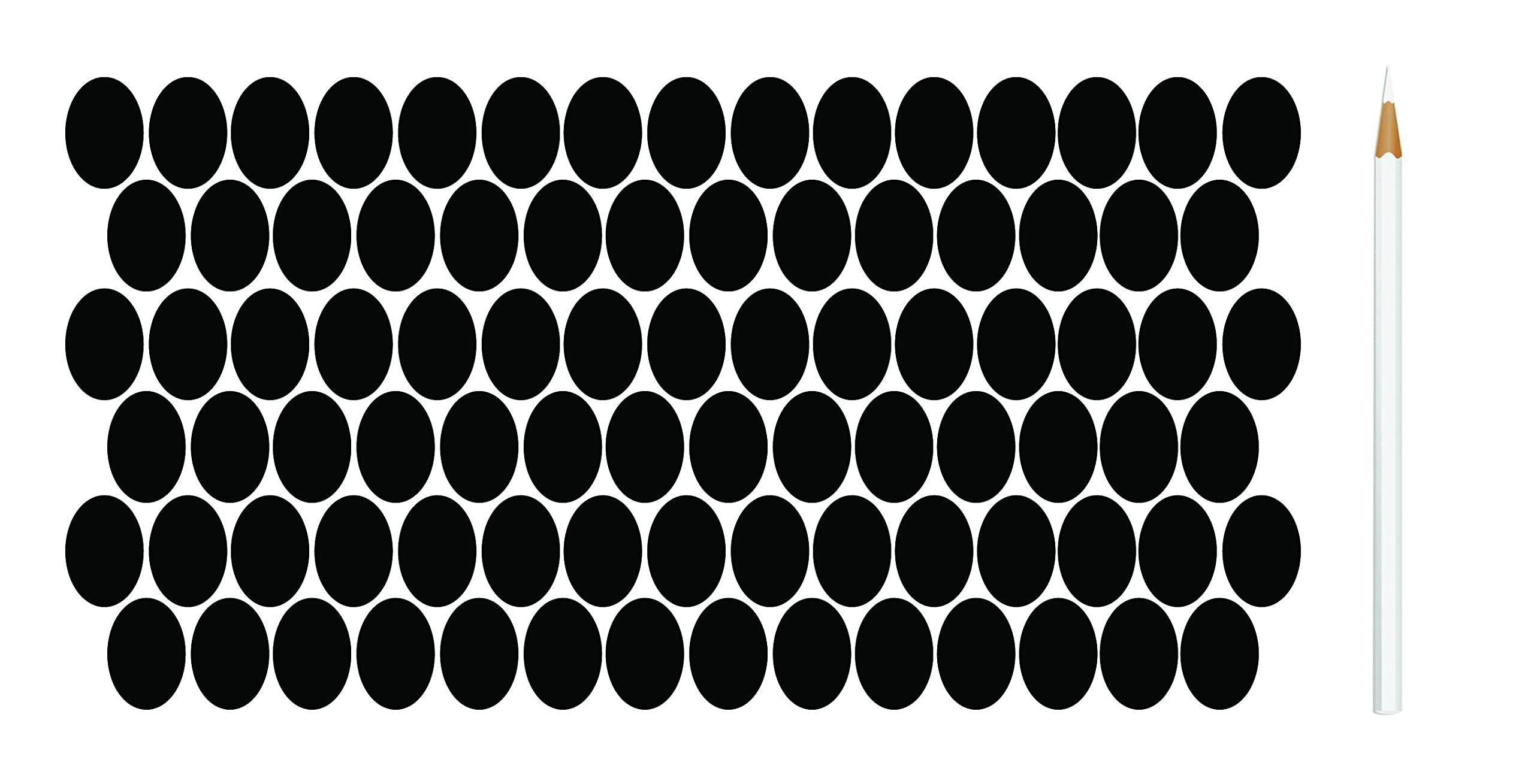 236 Pieces Waterproof Chalkboard Labels with Pen Reusable Blackboard Stickers for Jars, Canisters, Jars, Scrapbooking, Food Storage Labels, Weddings (4cm x 2.5cm, Black)