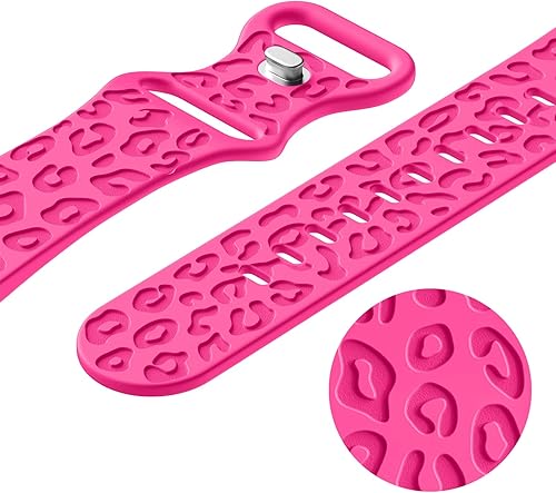 Miniatura 5 de Correas grabadas de leopardo sin brecha compatibles con Samsung Galaxy Watch 654 Band 1.575 in 1.732 in, Watch 6 1.850 in 1.693 in, 5 Pro 1.772 in,