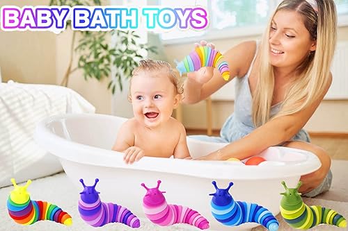 Miniatura 5 de Kabvy - Paquete de 6 juguetes sensoriales para ansiedad, rellenos de huevos de Pascua, juguetes sensoriales para autismo, TDAH, ansiedad y alivio